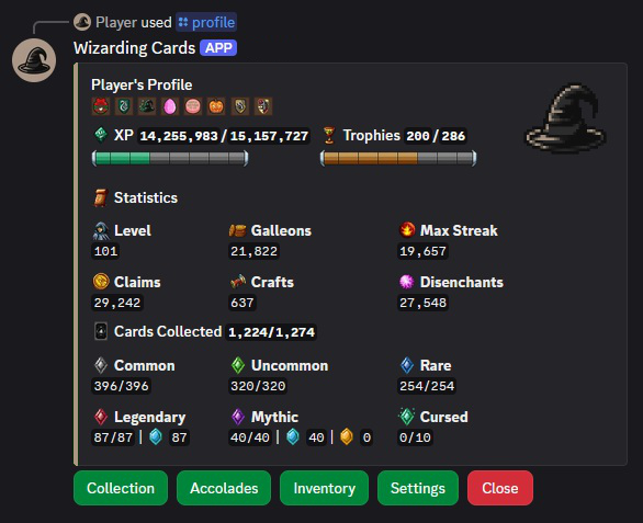Player Profiles Screenshot